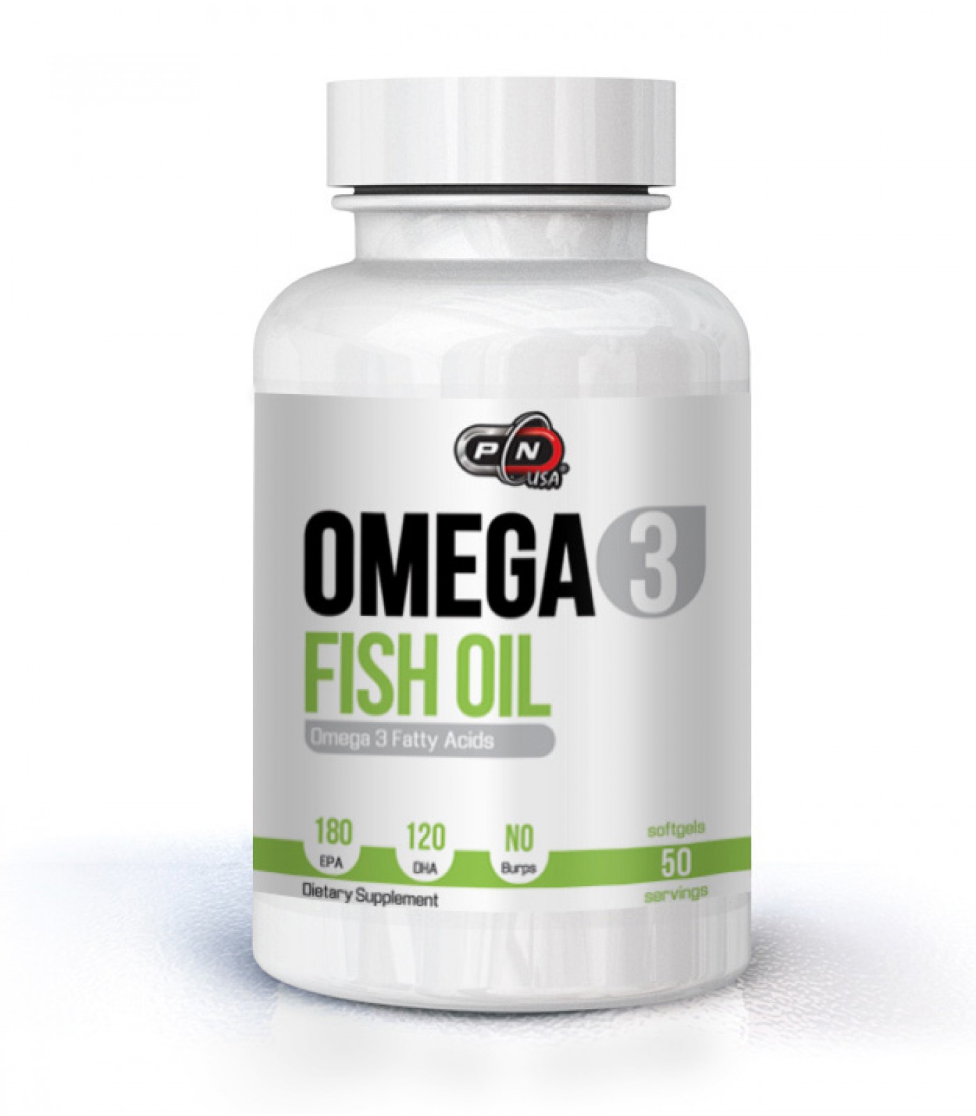 Pure Nutrition - Omega 3 Fish Oil 180 EPA/120 DHA - 50 softgels.​